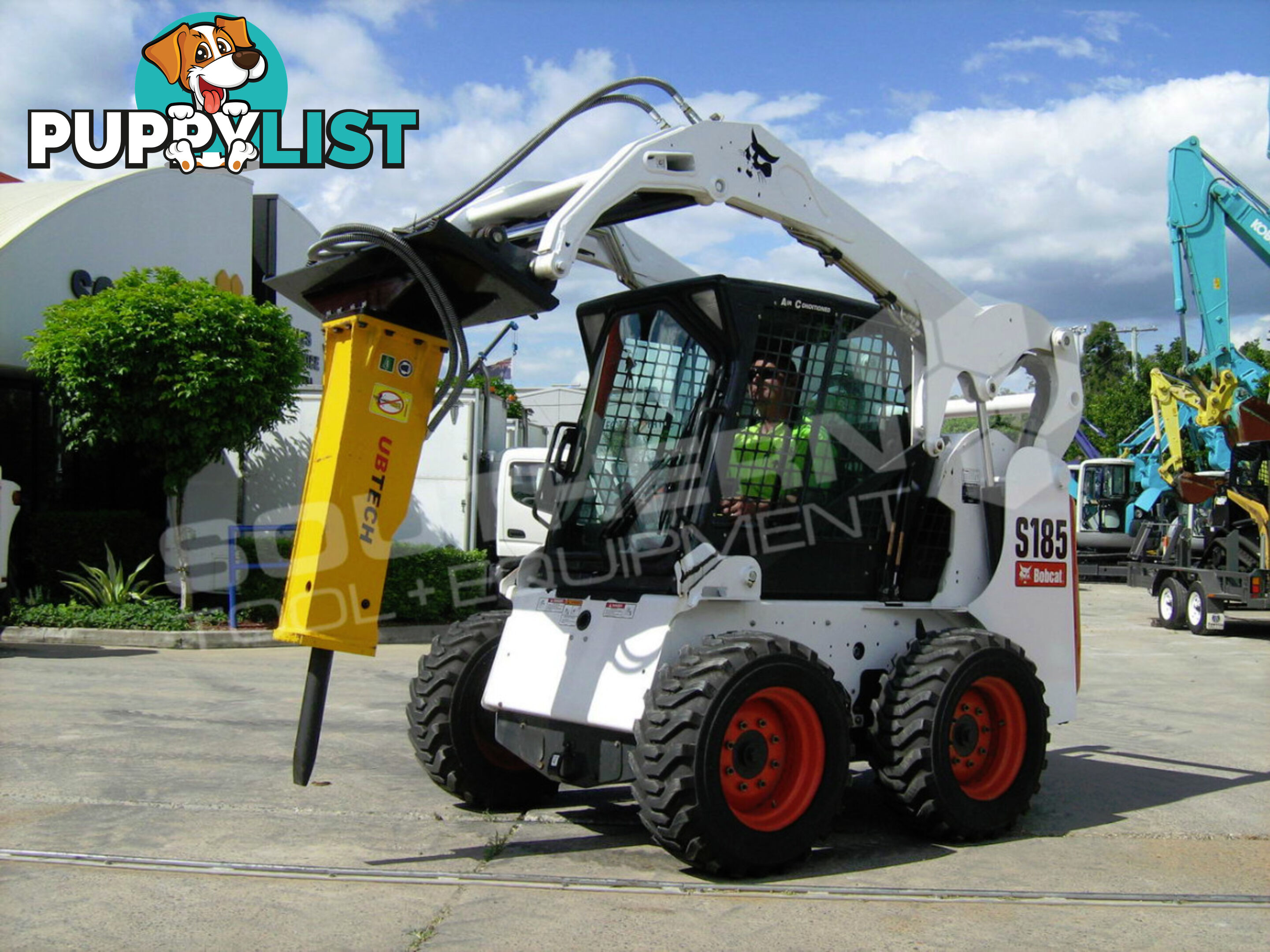 UBT45S Silence Hydraulic Hammer / Rock Concrete Breaker Suit Bobcat Skid steer loaders 