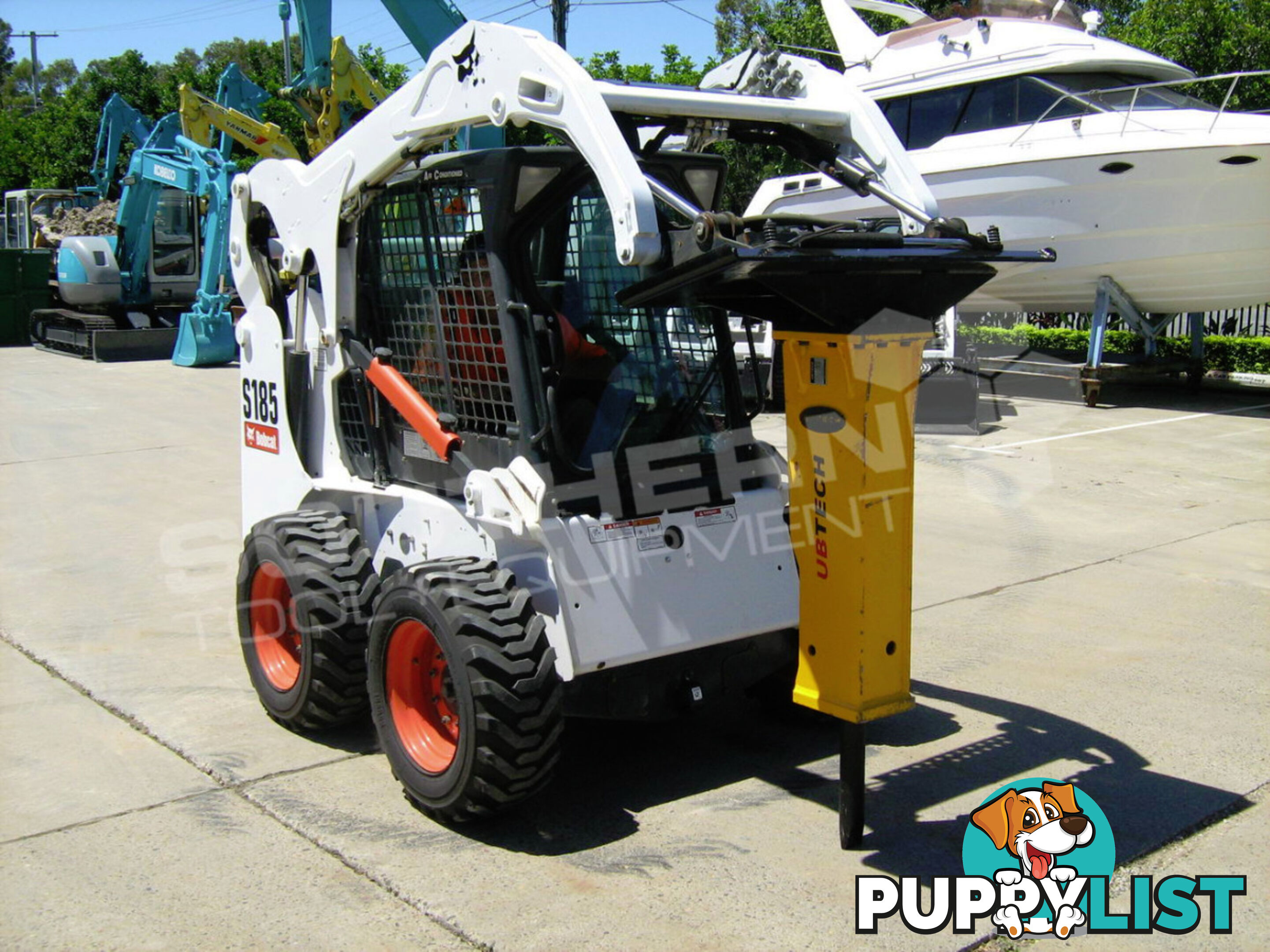 UBT45S Silence Hydraulic Hammer / Rock Concrete Breaker Suit Bobcat Skid steer loaders 