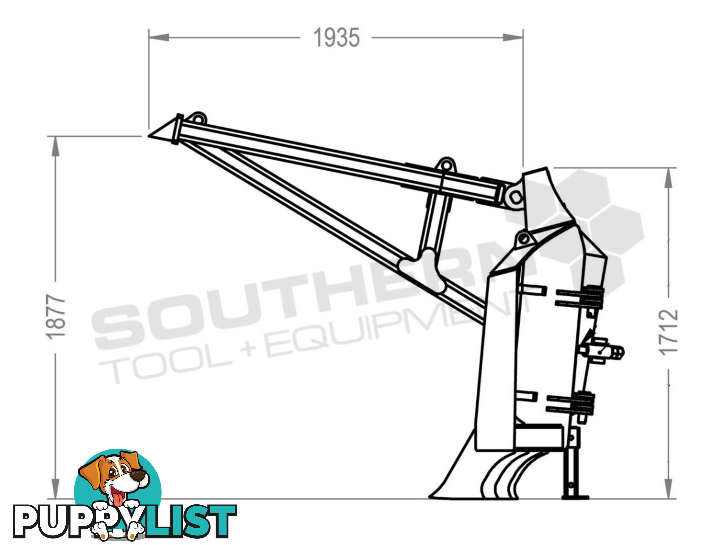 Heavy Duty Caterpillar D5M D6M Dozer Bi-Folding Stick Rake 