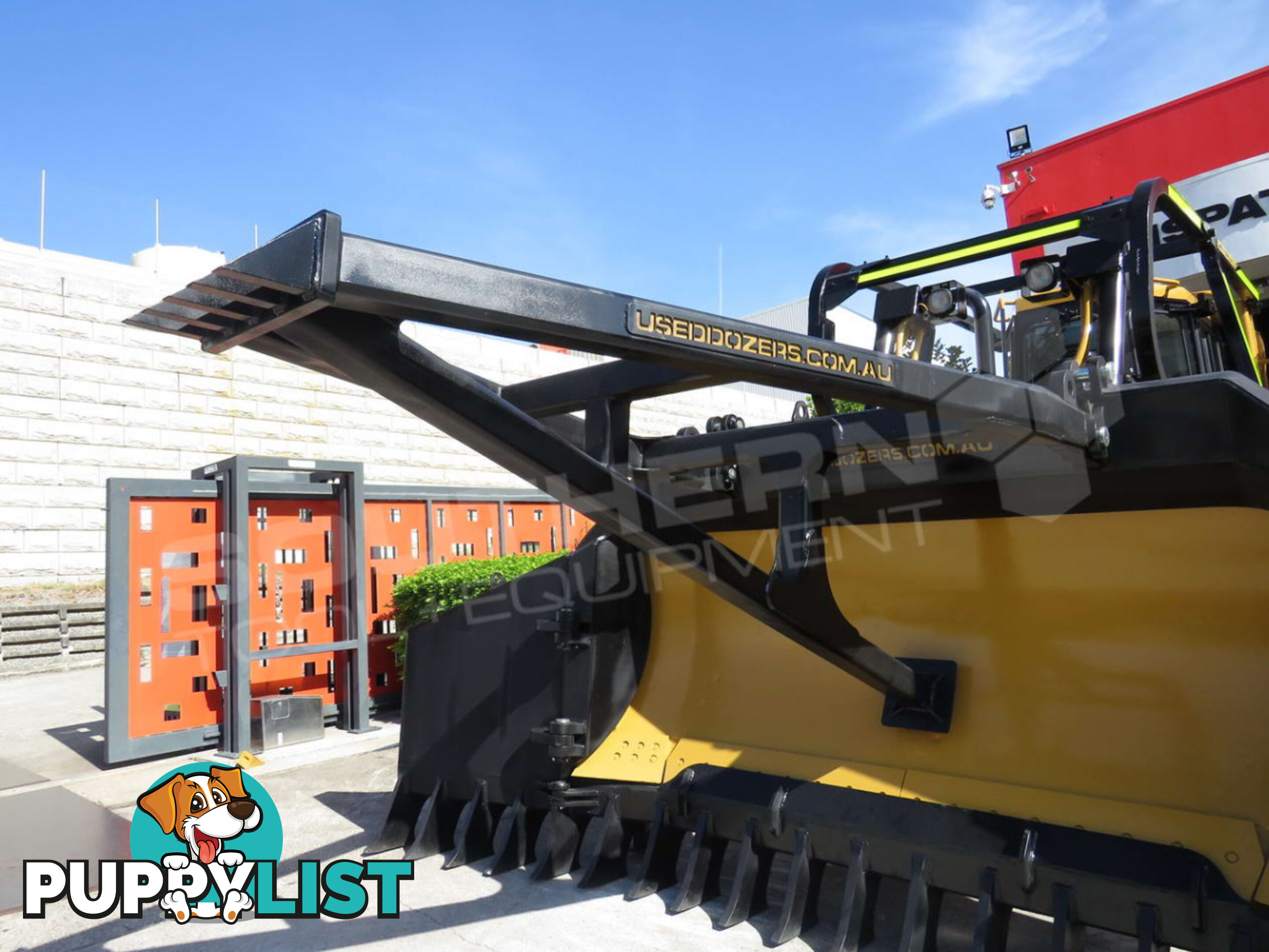 Heavy Duty Caterpillar D6T D6R Dozer Bi-Folding Stick Rake 