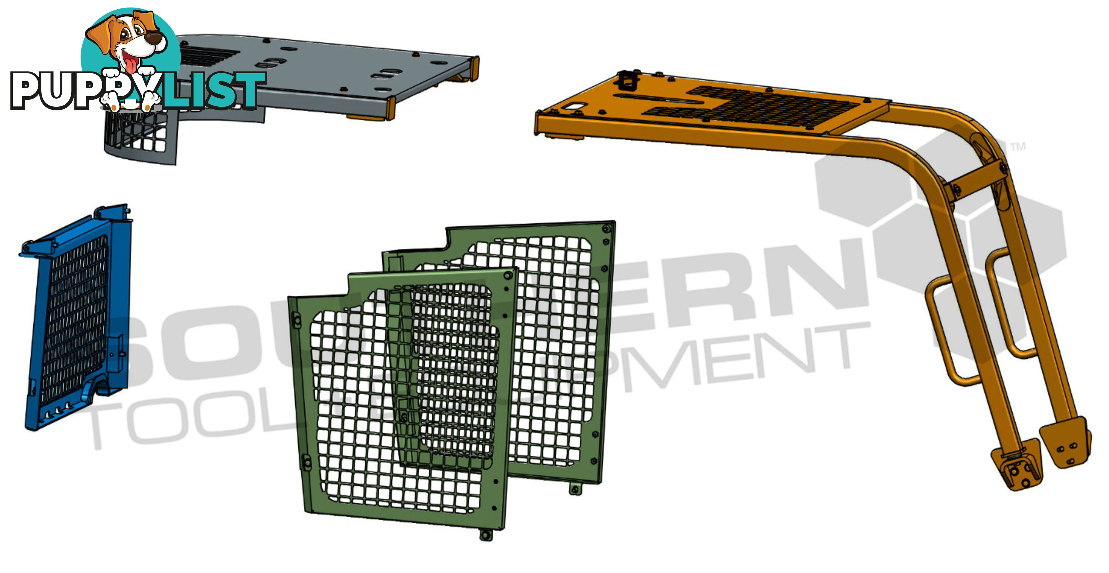 Caterpillar D6K-1 D6K-2 Dozers Screens & Sweeps / CAT D6 Forestry guard 