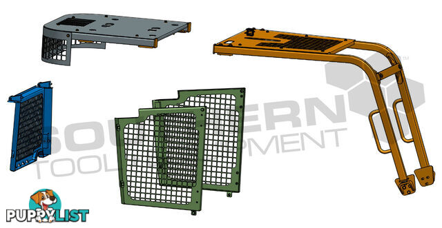 Caterpillar D6K-1 D6K-2 Dozers Screens & Sweeps / CAT D6 Forestry guard 