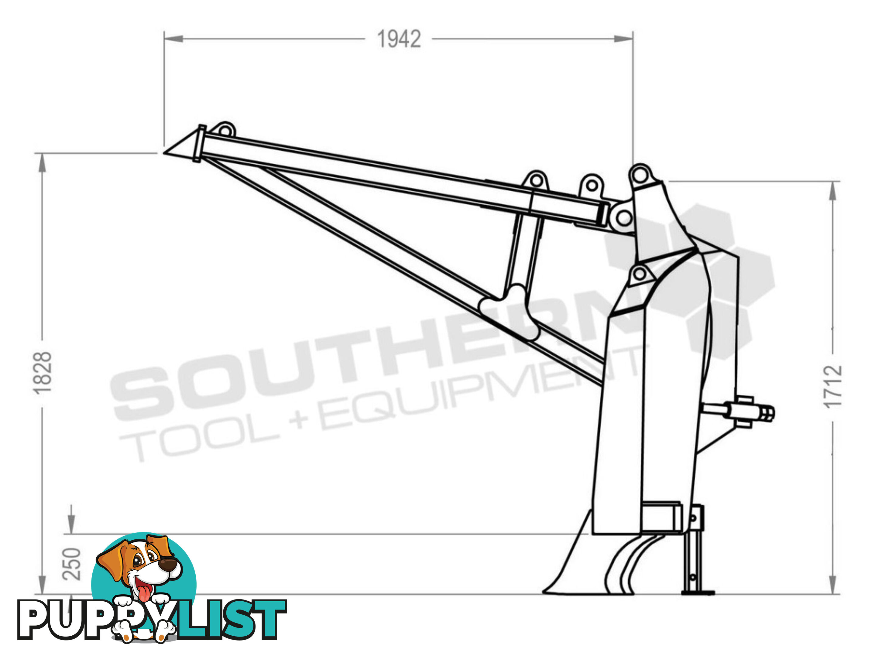 Heavy Duty Caterpillar D4K D5K Bi-Folding Stick Rake