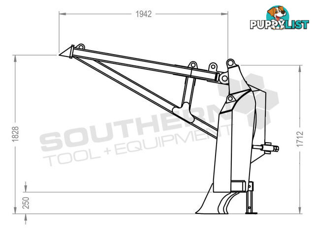 Heavy Duty Caterpillar D4K D5K Bi-Folding Stick Rake