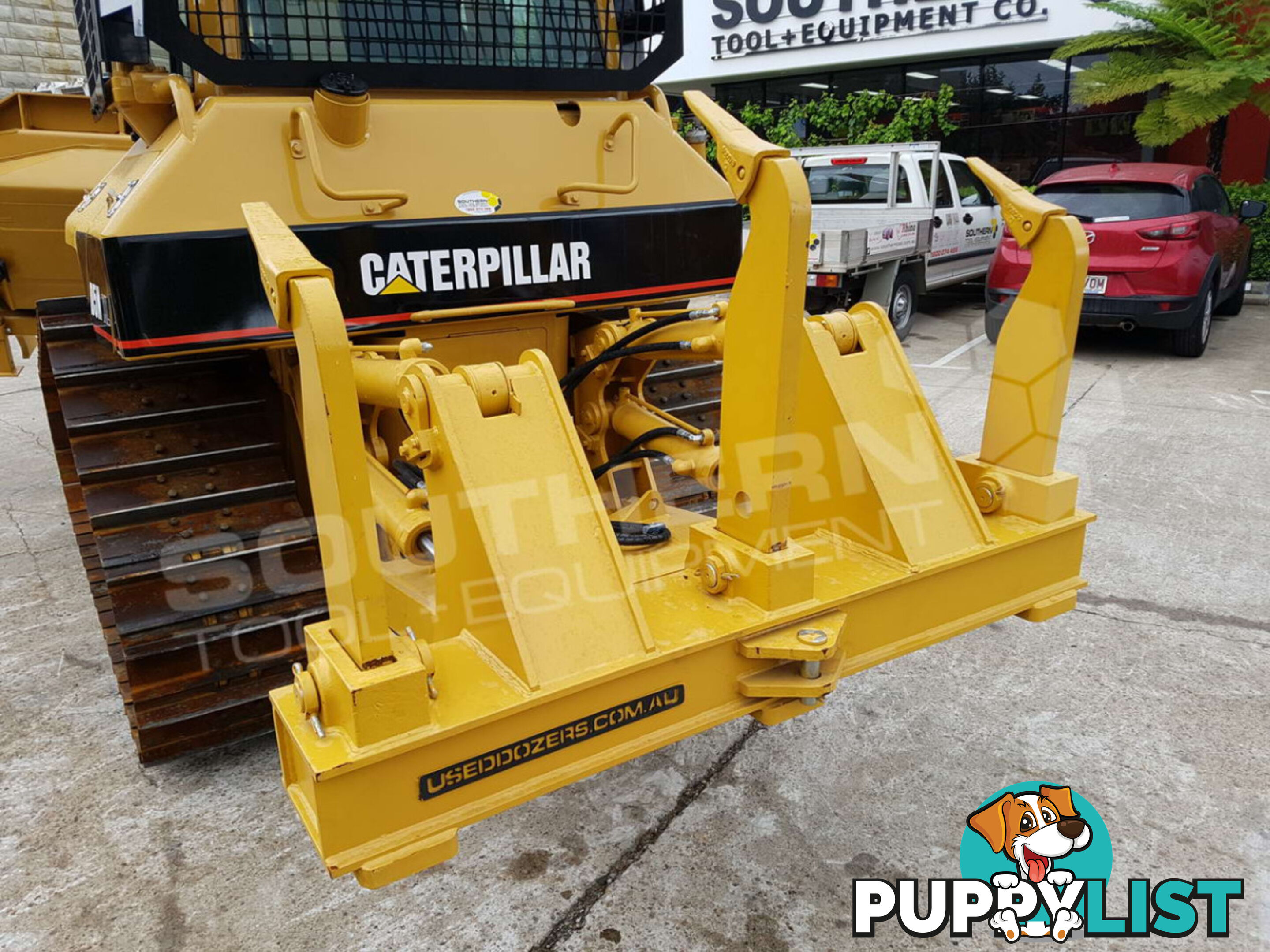 Caterpillar D5N XL Bulldozer with Drive in Stick Rake & Tree Spear 