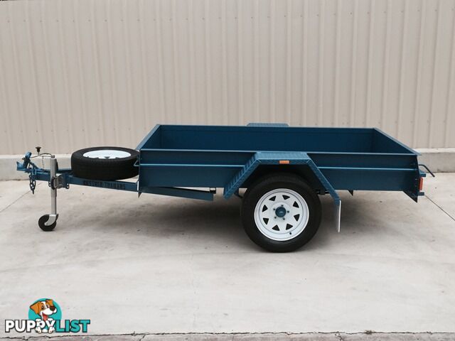  - 7x4 HEAVY DUTY COMMERCIAL SINGLE AXLE BOX TRAILER