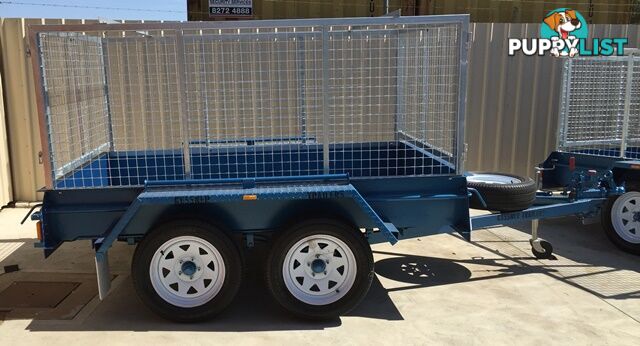  8X5 HEAVY DUTY TANDEM BOX TRAILER WITH GALVANISED CAGE