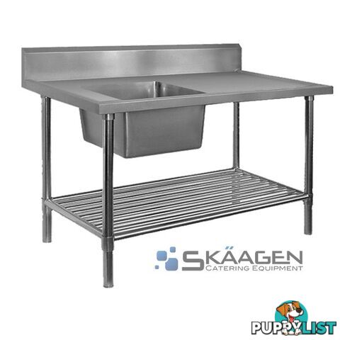 Unused Single Left 1500 x 600 S/Steel Sink FSA-1-1500L