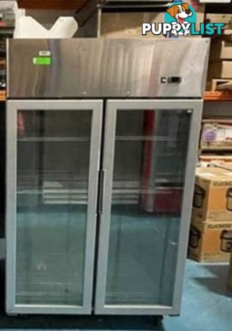 2 Door Upright Drinks Glass Fridge