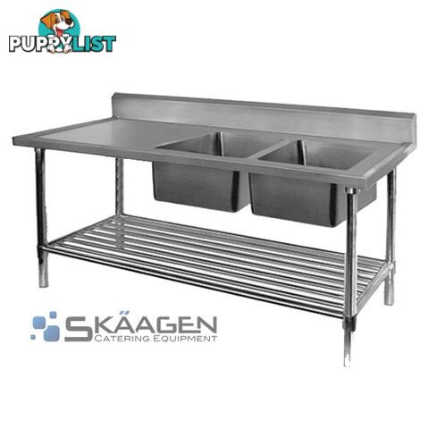 Unused Double Right 1700 x 600 S/Steel Sink FSA-2-1700R