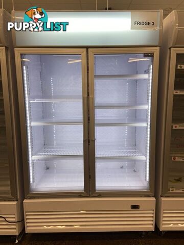 11 x Polar G-Series Hinged Door Upright Display Fridge With LightBox 950Ltr