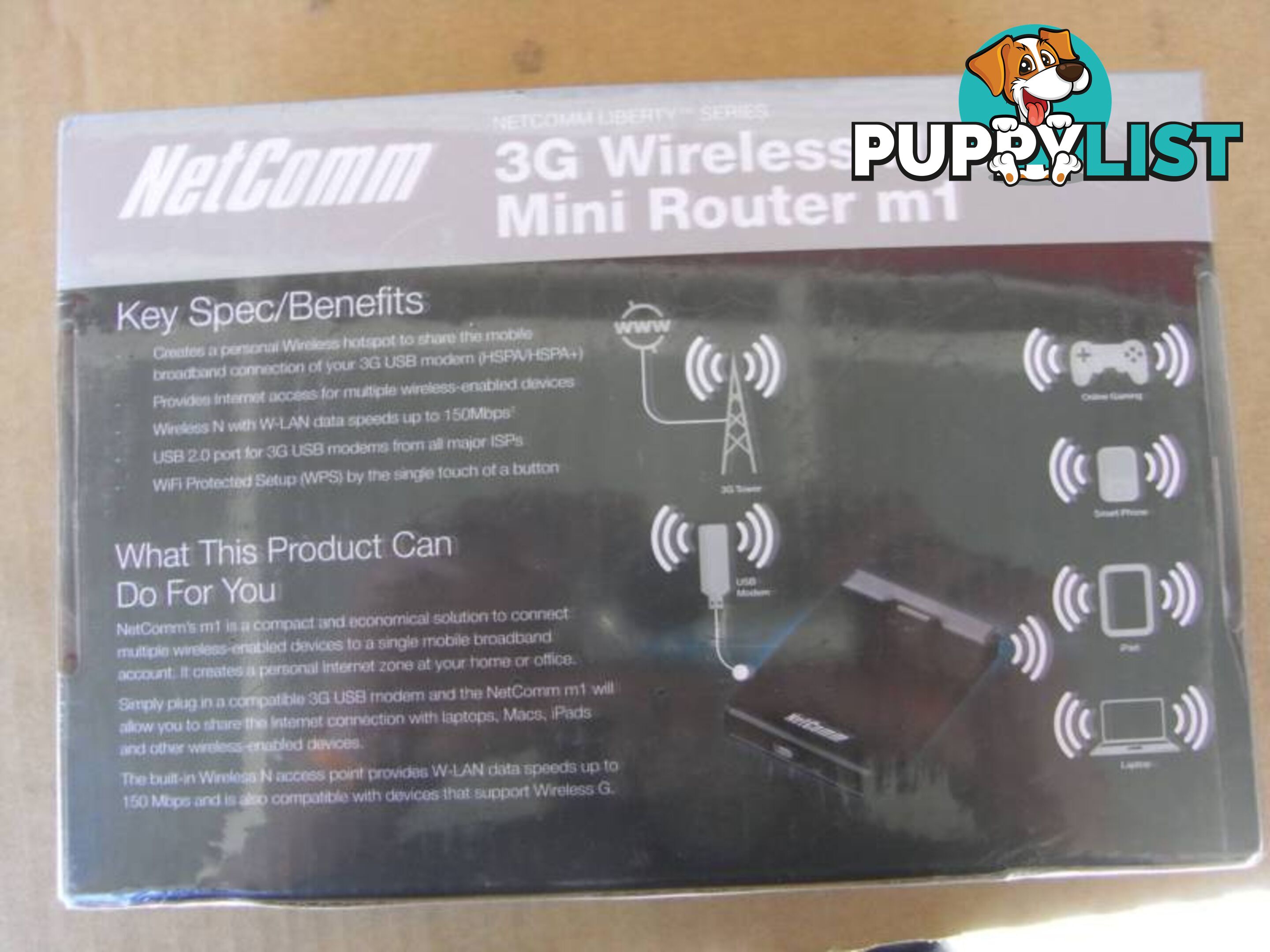 NEW NetComm 3GM1Wn 3G Wireless N150 Mini Router m1 .RRP- $139.95