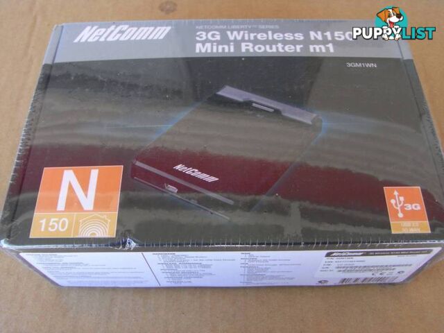 NEW NetComm 3GM1Wn 3G Wireless N150 Mini Router m1 .RRP- $139.95