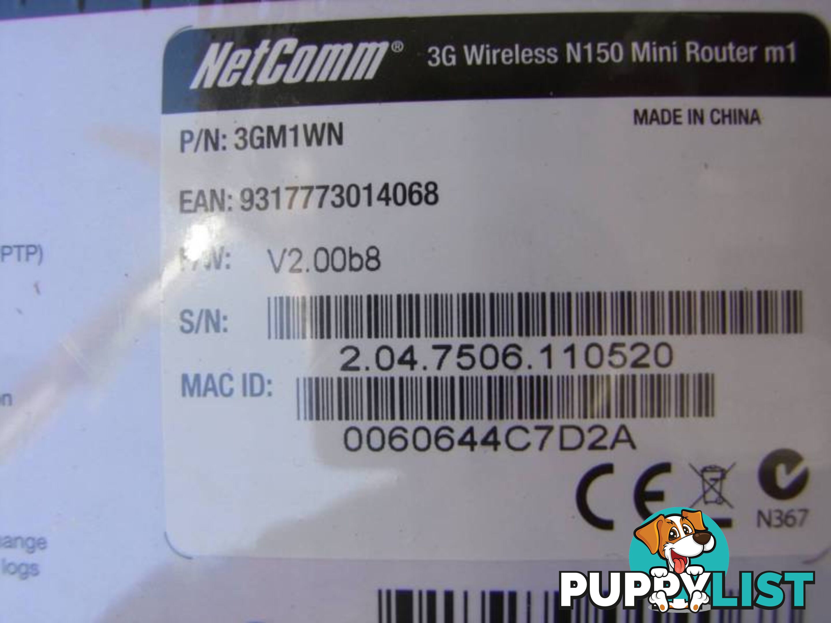 NEW NetComm 3GM1Wn 3G Wireless N150 Mini Router m1 .RRP- $139.95