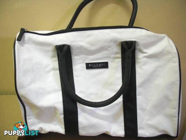 NEW BVLGARI BAG meduim size 600mm length heavy cotton canvas & li