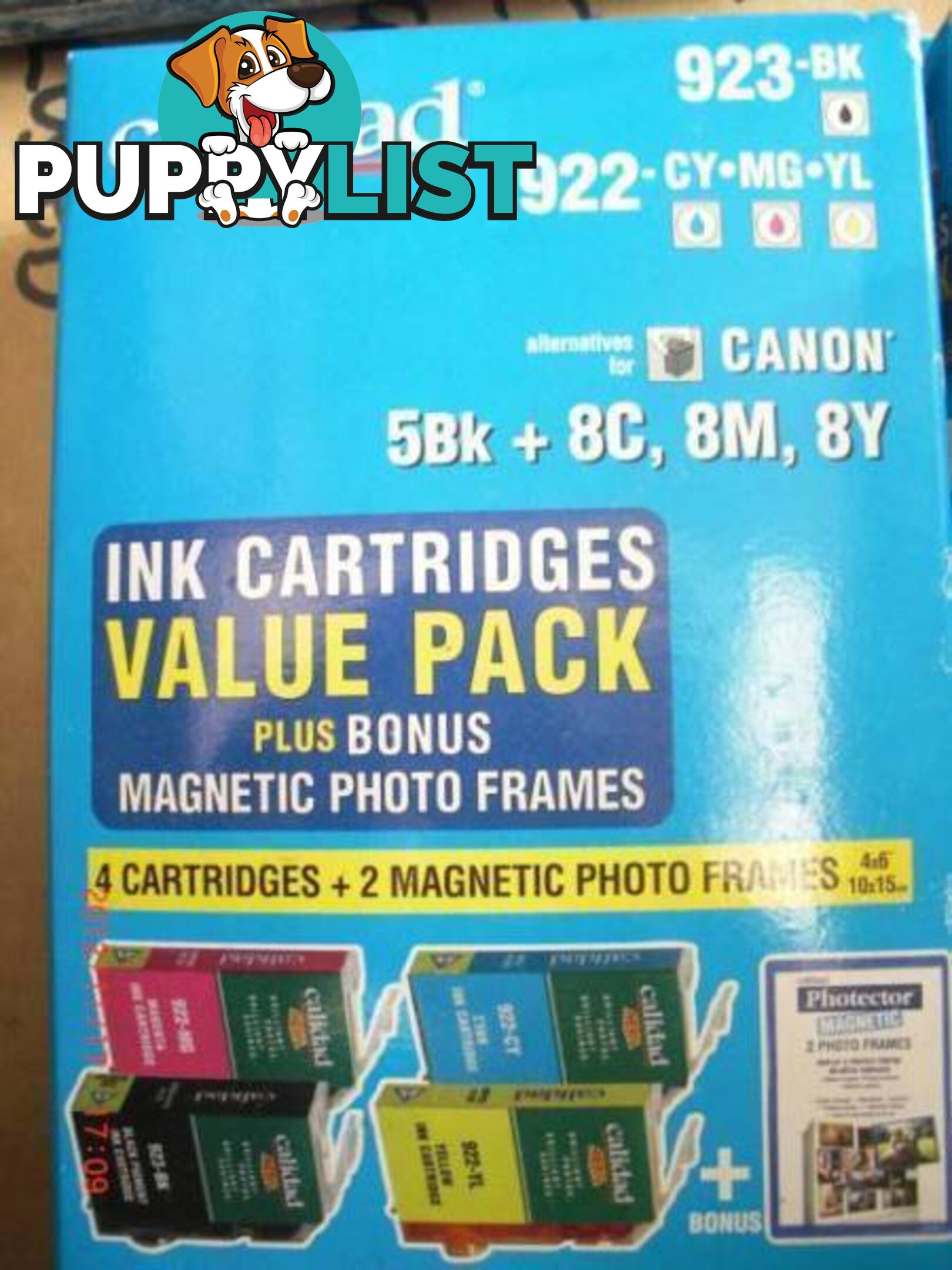 Brand New 5 x CANNON PIXMA ink cartridges 923, 922 5BK