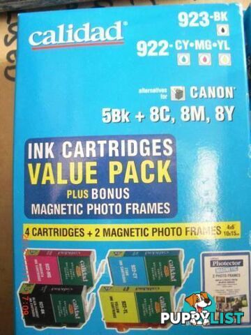 Brand New 5 x CANNON PIXMA ink cartridges 923, 922 5BK