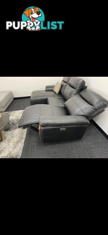 Black Leather Chaise Lounge