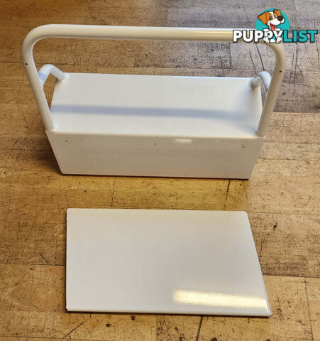 Aluminium Side Console - Painted White