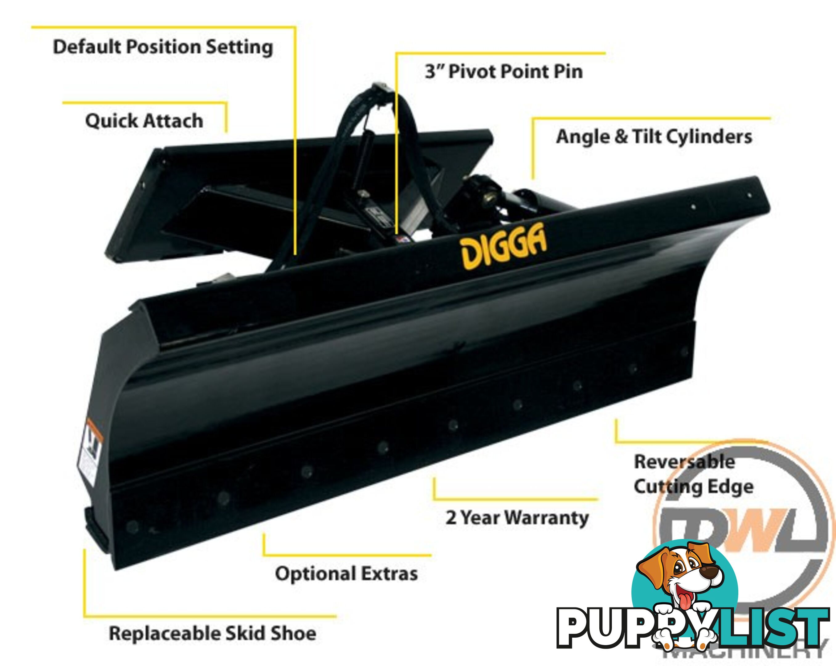 DIGGA DOZER BLADE Blade Attachments