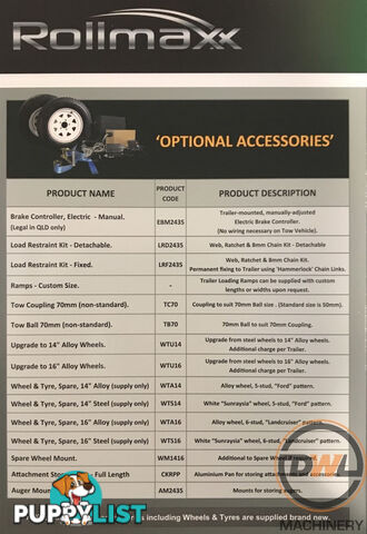 Sureweld Tag Tag/Plant(with ramps) Trailer