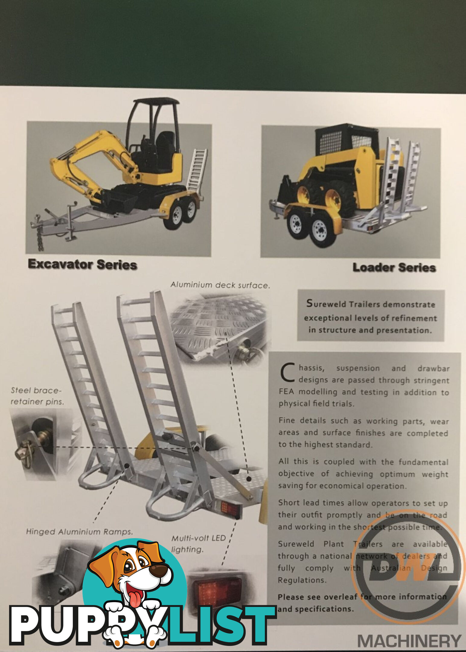 Sureweld Tag Tag/Plant(with ramps) Trailer