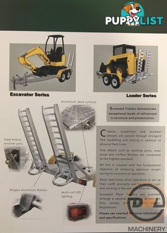 Sureweld Tag Tag/Plant(with ramps) Trailer