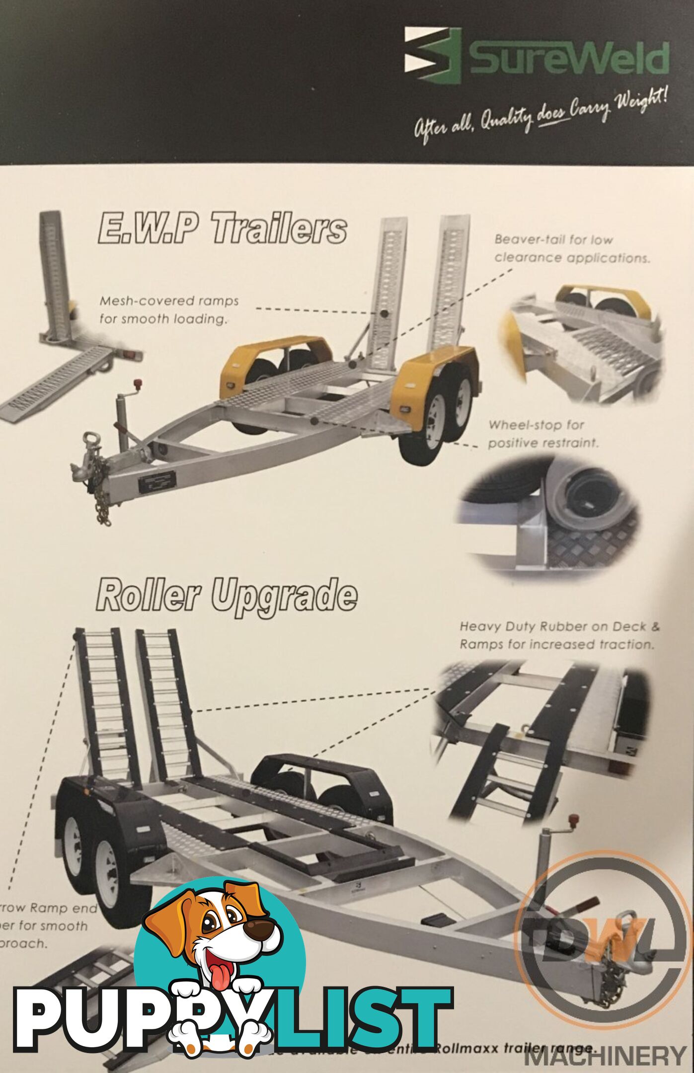 Sureweld Tag Tag/Plant(with ramps) Trailer