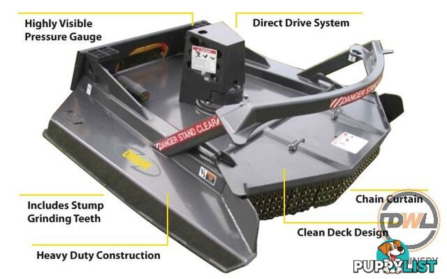 DIGGA 72&quot; ROTARY AXE EXTREME DUTY Rotary Axe Attachments