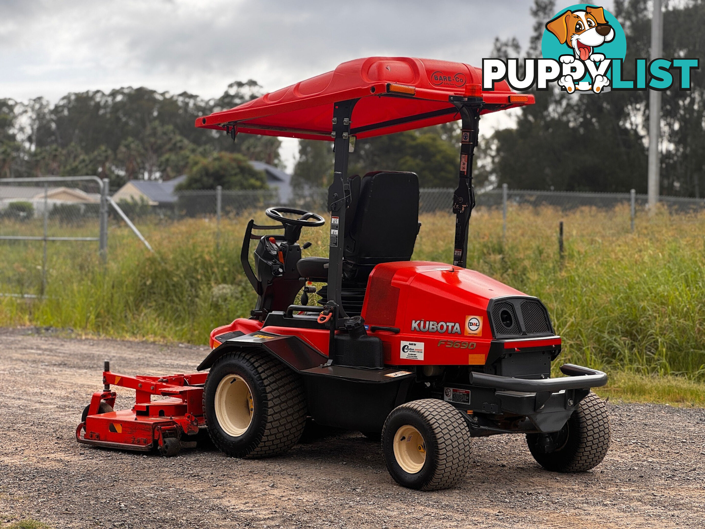 Kubota F3690 Front Deck Lawn Equipment