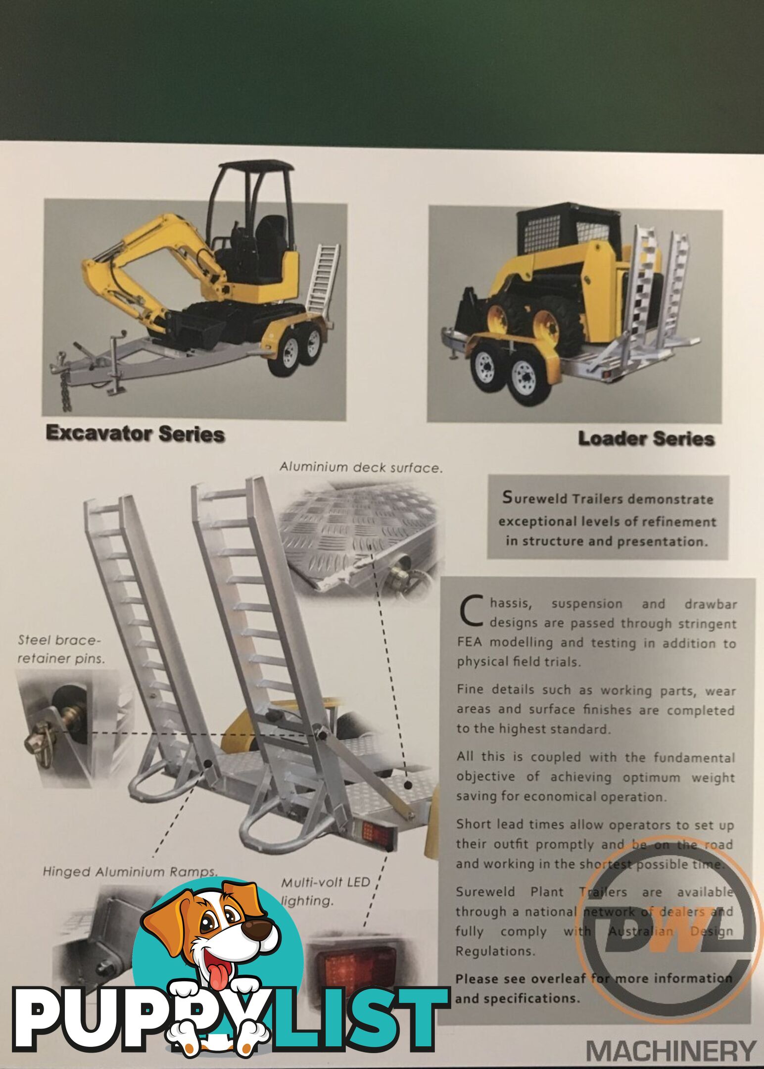 Sureweld Tag Tag/Plant(with ramps) Trailer