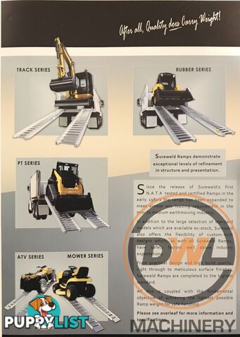 SUREWELD ALUMINIUM LOADING RAMP Loading Ramp Attachments