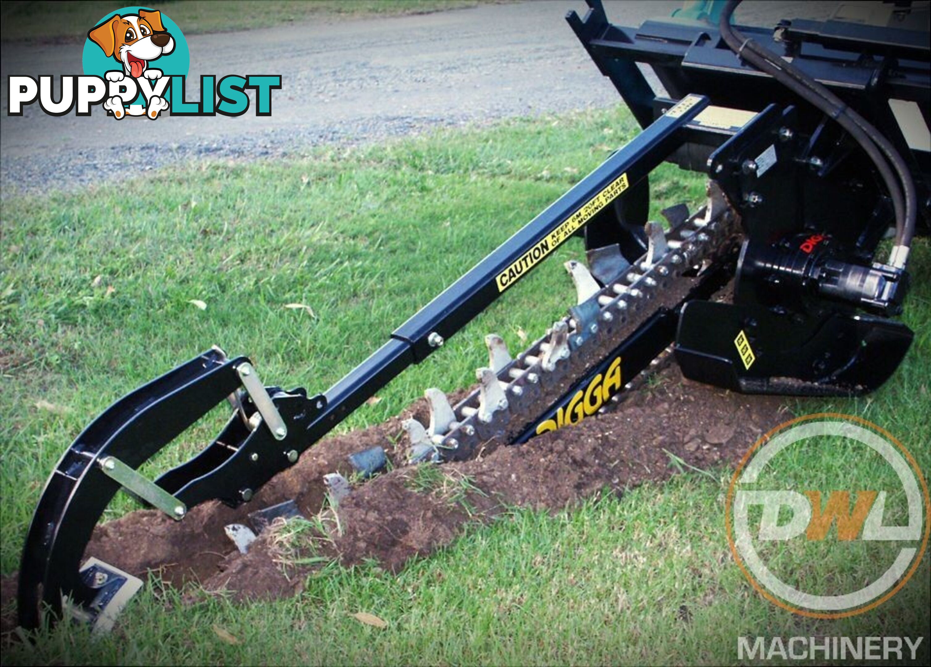 DIGGA TRENCHERS ALL MAKES ALL MODELS SUIT SUIT EXCAVATOR BOBCAT TRACTOR TELEHANDLER Trencher Attachments