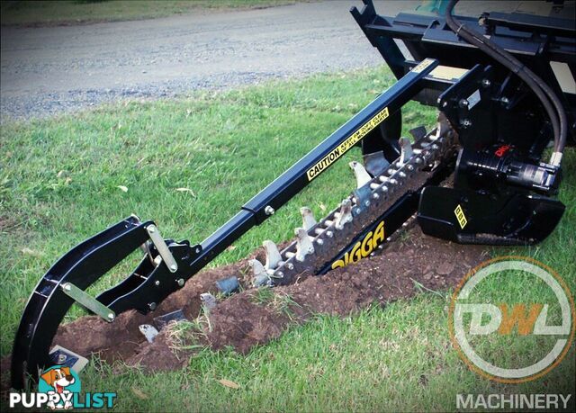 DIGGA TRENCHERS ALL MAKES ALL MODELS SUIT SUIT EXCAVATOR BOBCAT TRACTOR TELEHANDLER Trencher Attachments