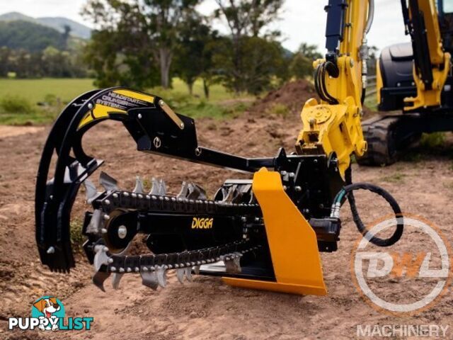 DIGGA TRENCHERS ALL MAKES ALL MODELS SUIT SUIT EXCAVATOR BOBCAT TRACTOR TELEHANDLER Trencher Attachments