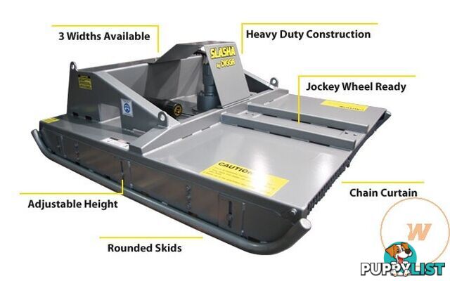 DIGGA SLASHER SUIT SKID STEER EXCAVATOR TRACTOR Slasher/Mower Attachments