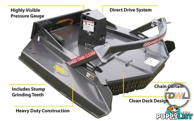 DIGGA 72&quot; ROTARY AXE EXTREME DUTY Rotary Axe Attachments