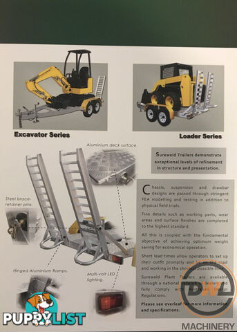 Sureweld Tag Tag/Plant(with ramps) Trailer