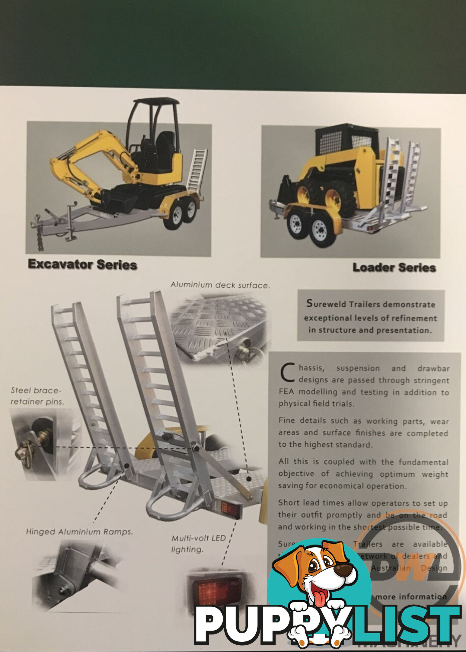 Sureweld Tag Tag/Plant(with ramps) Trailer