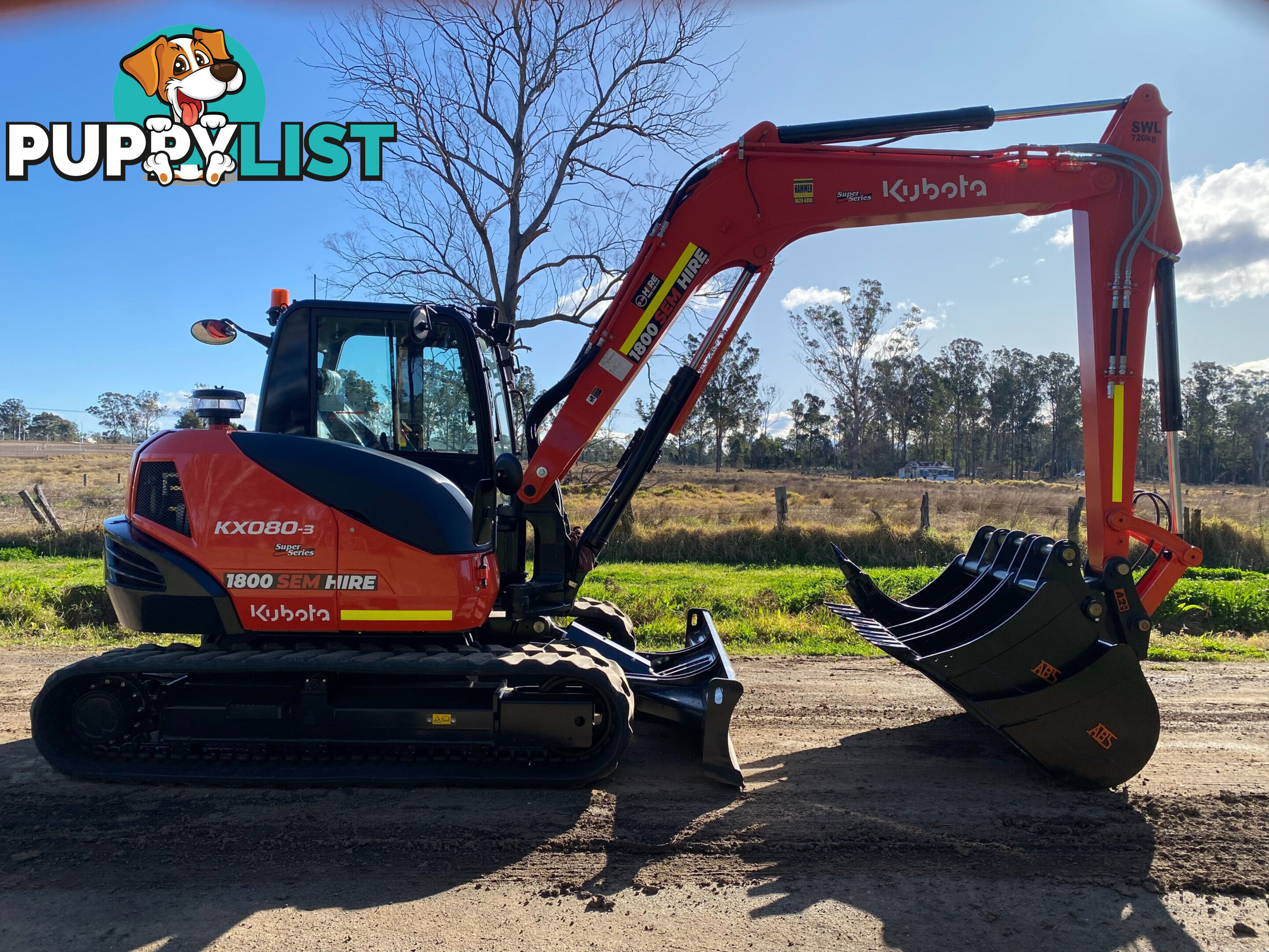 Kubota KX080 Tracked-Excav Excavator