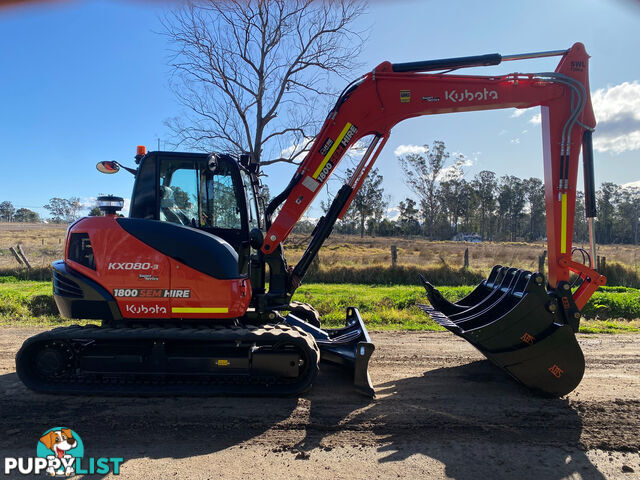 Kubota KX080 Tracked-Excav Excavator