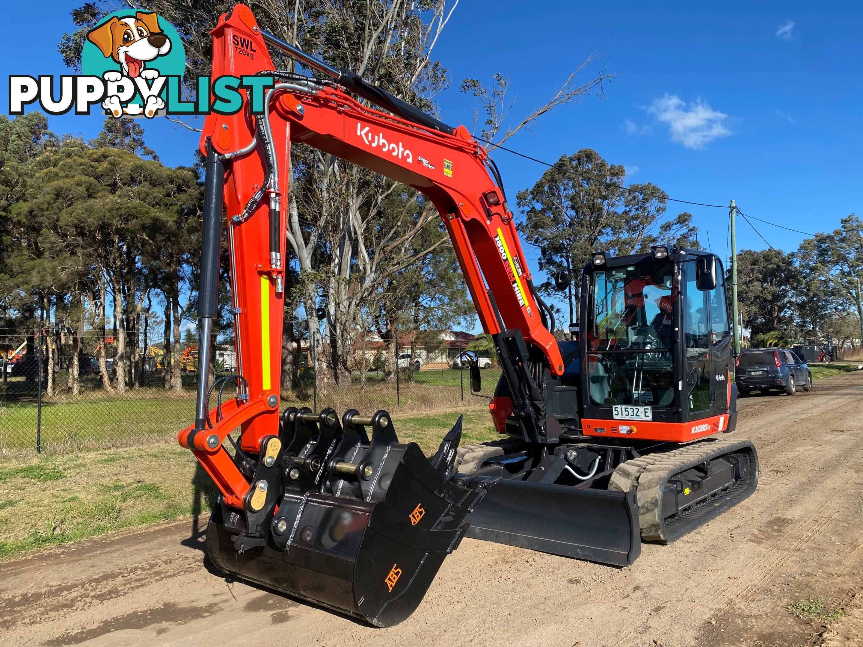 Kubota KX080 Tracked-Excav Excavator