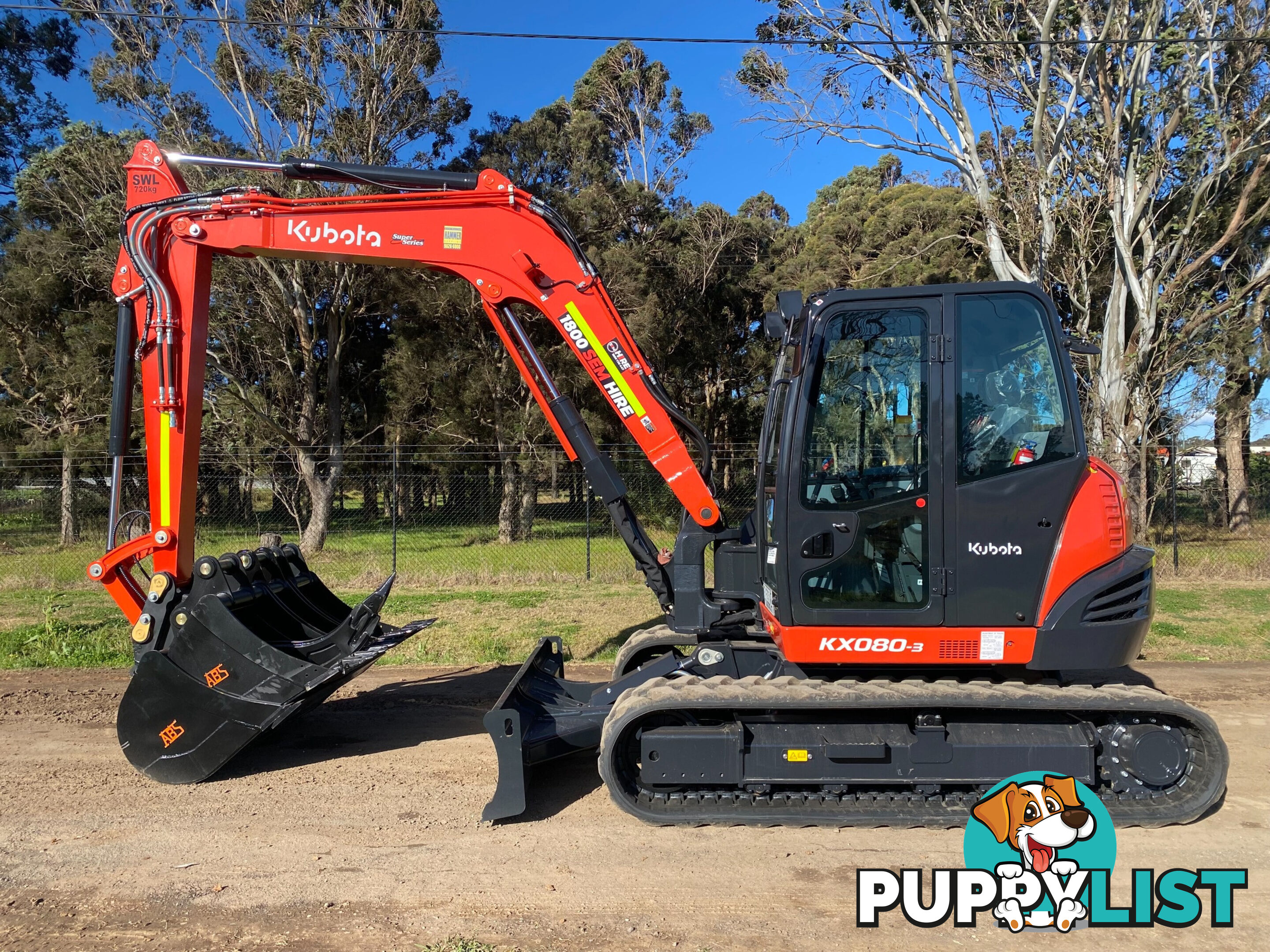 Kubota KX080 Tracked-Excav Excavator