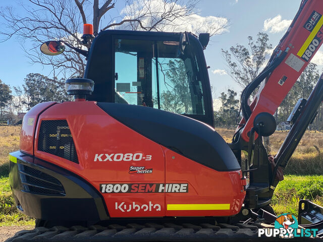 Kubota KX080 Tracked-Excav Excavator