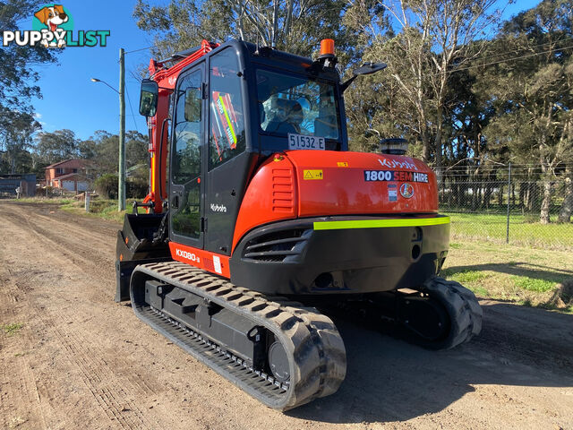 Kubota KX080 Tracked-Excav Excavator