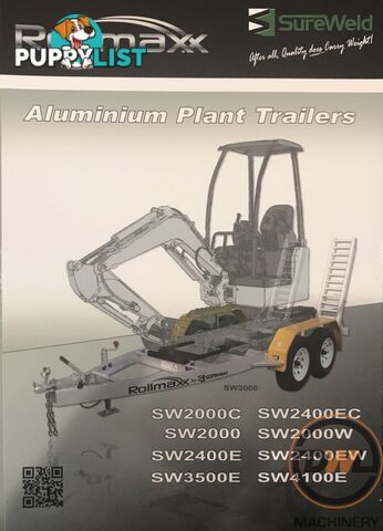 Sureweld Tag Tag/Plant(with ramps) Trailer