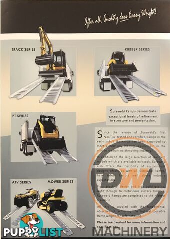 SUREWELD ALUMINIUM LOADING RAMP Loading Ramp Attachments