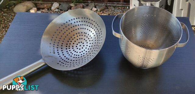 2 Stainless Steel Colanders