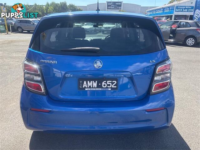 2017 HOLDEN BARINA LS TMMY17 HATCHBACK