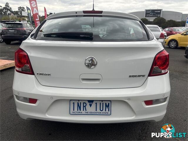 2013 HOLDEN CRUZE EQUIPE JHSERIESIIMY14 HATCHBACK